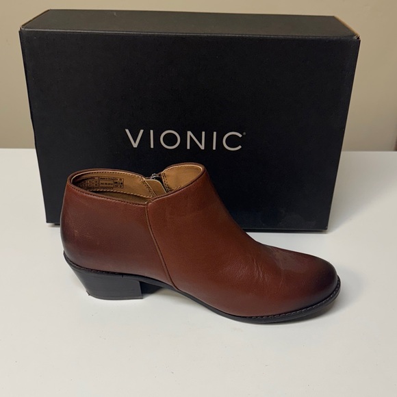Vionic Women's Brown Ankle Booties - Picture 4 of 5